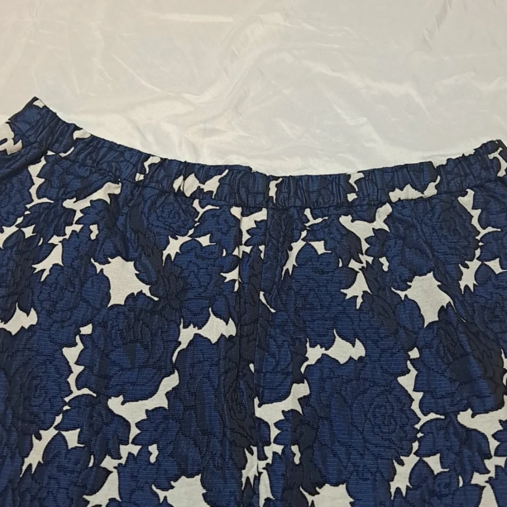 Lane Bryant Blue Rose Floral Brocade Circle Skirt NWT Size 24